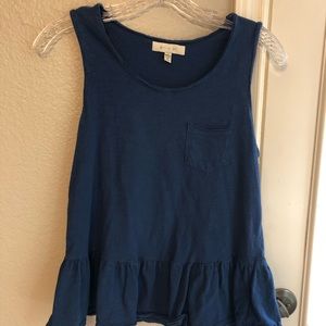 Anthropologie eri + ali peplum tank